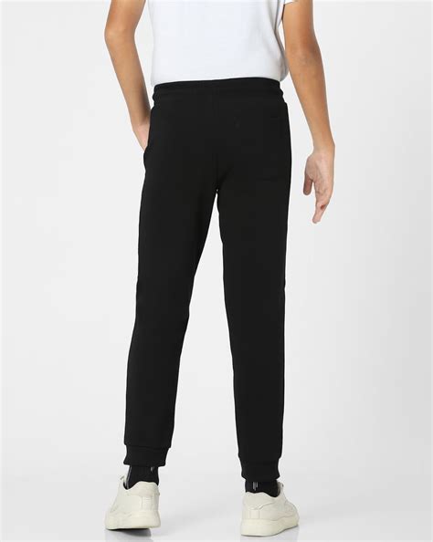 Buy Black Mid Rise Tape Detail Sweatpants for Boys Online at Jack&Jones ...