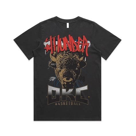 The Wild Collective Men's Oklahoma City Thunder Hailing From Graphic T ...