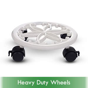 Sharpex Pack of 2 Metal Caddy Iron Dolly on Round Rack Rustproof Sturdy ...