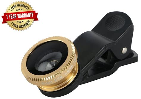 Trovon Universal 3 in 1 Cell Phone Camera Lens Kit -Fish Eye Lens/ 2 in ...