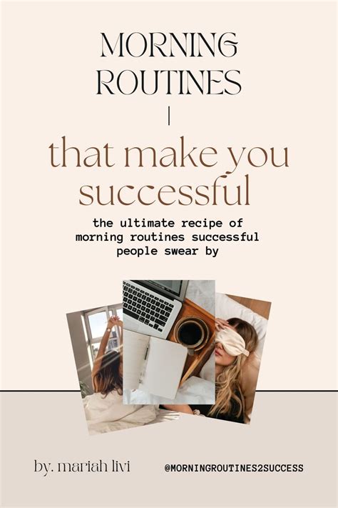 Morning Routines that make you successful: The ultimate recipe of ...