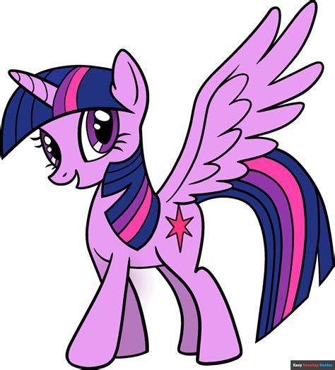 How to Draw Twilight Sparkle from My Little Pony - Really Easy Drawing Tutorial