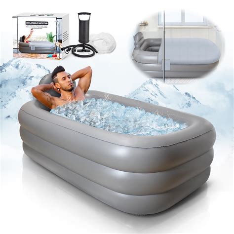 INFLATOAST Portable Bathtub Adult,Ice Bath Tub For Athletes,Inflatable ...