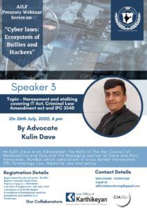 Webinar series on “Cyber Laws: Ecosystem of Bullies and Hackers.” by ...