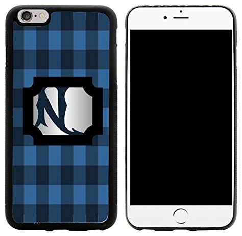 Rikki Knight Letter N Lumberjack Blue Plaid Monogrammed Design iPhone 6 ...