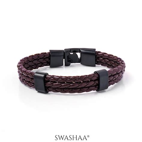 Men's Leather Bracelets – Swashaa