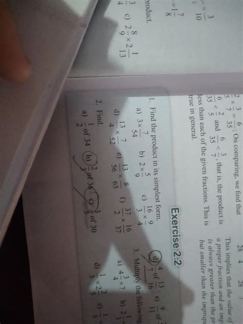 ex-2.2 find the prouduct in its simplest form:. 3XZ 54 al find (c ...