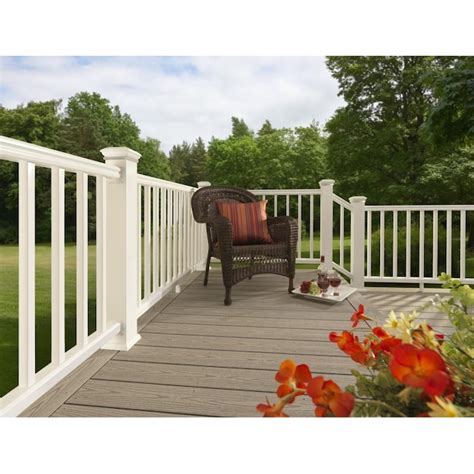TimberTech 4-in x 4-in RadianceRail Express White Composite Deck Post ...