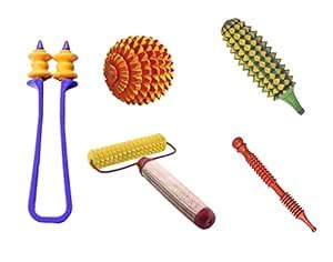 NETCLUB Acupressure Kit Fitness Exerciser Combo Sets Kit with Karela ...