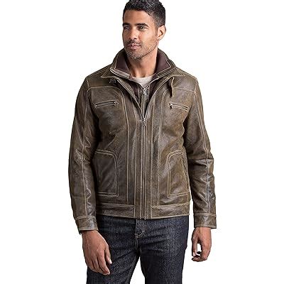 Men's Lambskin Leather Bomber Moto Jacket by India | Ubuy