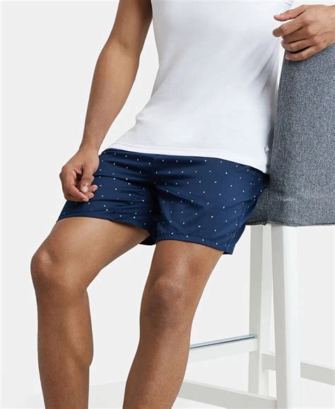 Buy Super Combed Cotton Satin Weave Printed Boxer Shorts with Side ...