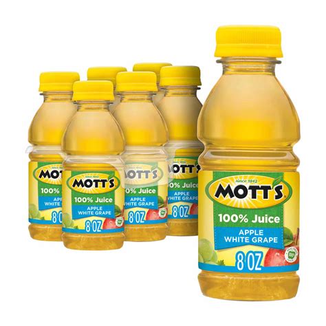 Buy Mott's 100% Apple White Grape Juice, 8 fl oz bottles, 6 pack from ...