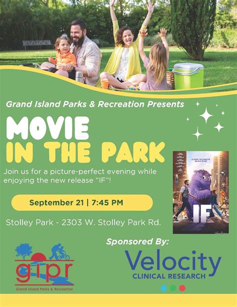 Movie in the Park - Featuring IF, W Stolley Park Rd, Grand Island, NE ...
