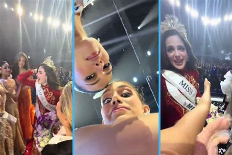 Miss Cuba capta “tras bambalinas” la reacción de las misses al triunfo ...