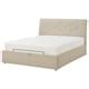 IDANÄS upholstered ottoman bed, Gunnared dark grey, 180x200 cm (707 ...