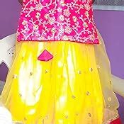 Buy Stanwells Kids Yellow and Magenta Combo Baby Girls Net Lehenga ...