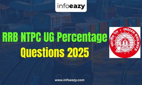 RRB NTPC UG Percentage Questions 2025, Top 20 Most Expected Quant ...