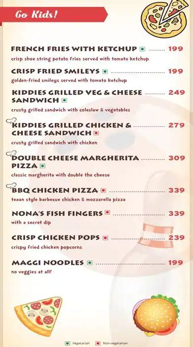 Menu at Zoreko - Original Gamers, Chandigarh, Chandigarh
