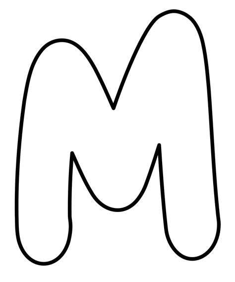 Large Bubble Letters M - 10 Free PDF Printables | Printablee
