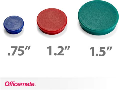 OfficemateOIC Officemate Assorted Heavy-Duty Magnets, Circles, India | Ubuy