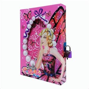 uncle gifts Butterfly Pink Color Cartoon Character Secret Lock Diary A4 ...