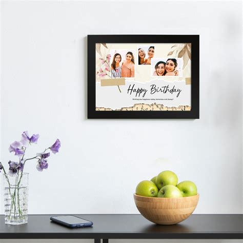 Personalized Photo Frame – Paper Plane Design