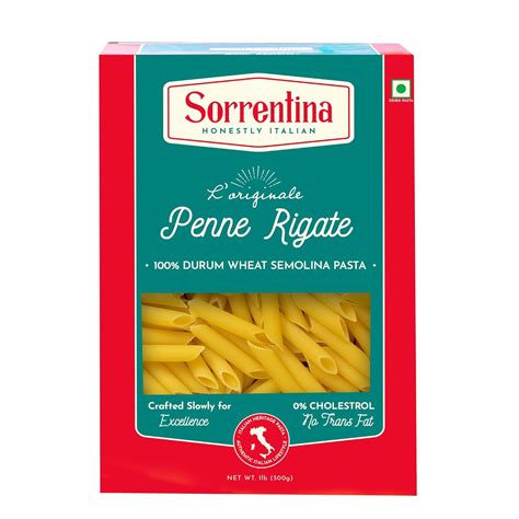 Sorrentina Penne Pasta 500g | Made With 100% Durum Wheat | Zero Maida ...