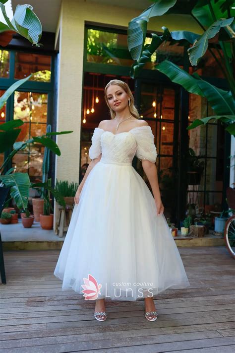 Ankle length wedding dress 60 photos - Astyledwedding.com