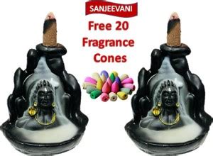 Sanjeevani Lord Shiva backflow Fountain Set of 2 with 20 Cones ...