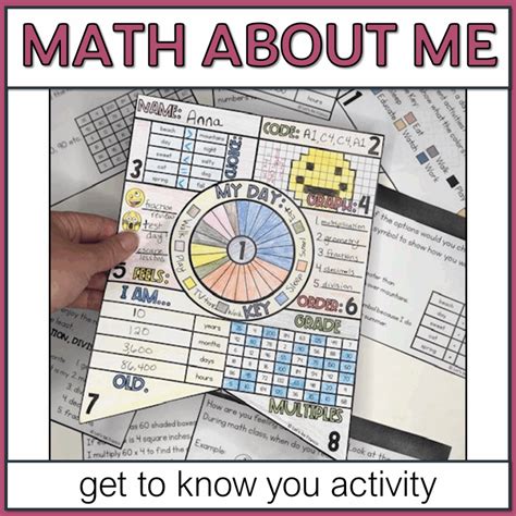 Math About Me Worksheet - Math Worksheets Printable