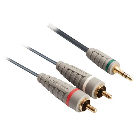 Buy Bandridge BAL3405 PVC 5 Meter 3.5mm Stereo to RCA Audio Cable (24K ...