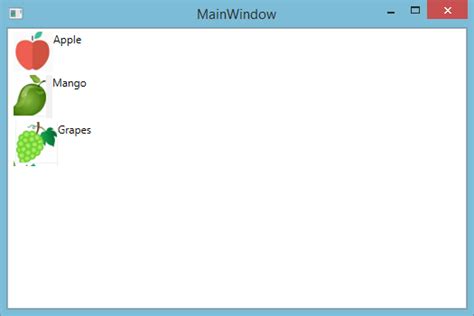 WPF ListView Items 的图像结果