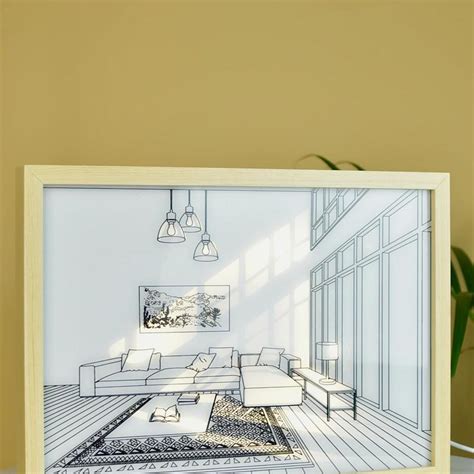 Sowpeace Illuminated Landscape Sofa Frame – LED Decor Photo Frame for ...