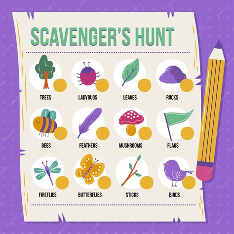 Premium Vector | Hand drawn flat design scavenger hunt illustration