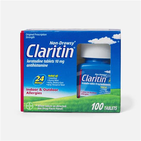 FSA Eligible Claritin 24 Hour Allergy Medicine, Non-Drowsy Prescription ...