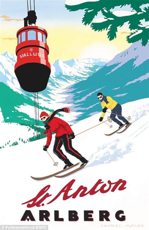 Typified Weather Poster: the first updating paper poster | Vintage ski ...