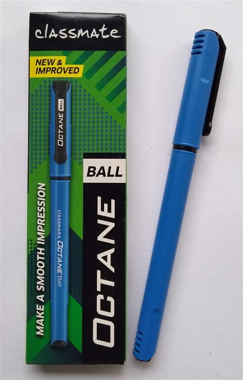 Classmate Octane- Blue Ball Pens (pack Of 5) | Smooth & Fast Writing ...