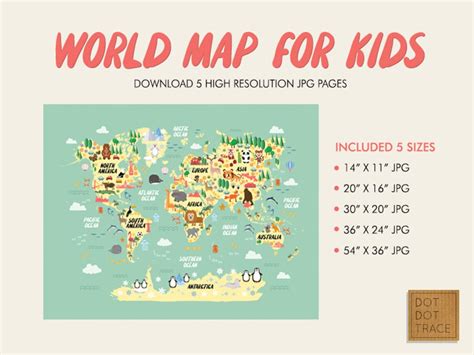 Kid's Guide Book World Map 的图像结果