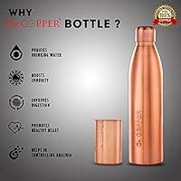 Buy Dr. Copper World's First Seam Less Copper Water Bottle, Copper ...