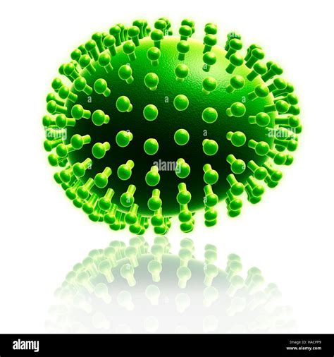Illustration of virus particle Stock Photo - Alamy
