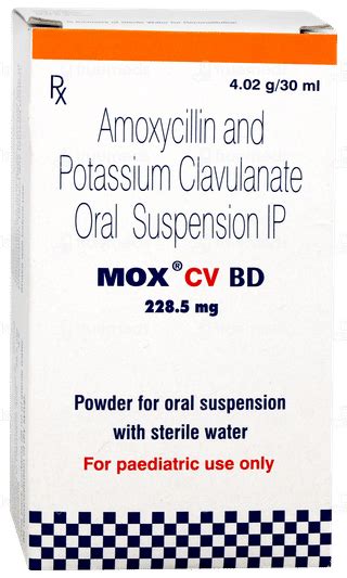 Mox Cv Bd 200/28.5 Mg Syrup: Uses, Side Effects, Price & Substitutes