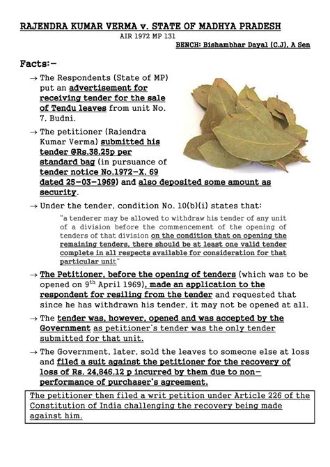 Rajendra Kumar Verma - RAJENDRA KUMAR VERMA v. STATE OF MADHYA PRADESH ...