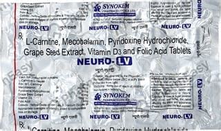 Buy Neuro Lv Strip Of 10 Tablets Online & Save Up to 24% at PharmEasy