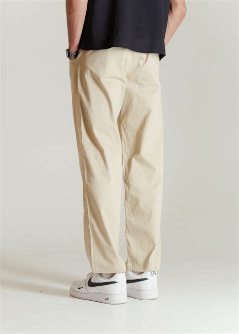 Classic Relaxed Chinos — Beige – Desi Minimals