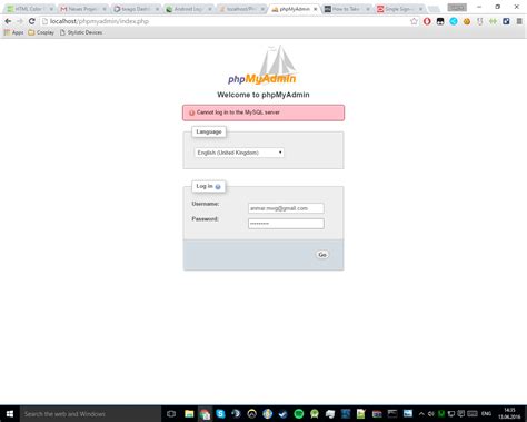 How to Input in phpMyAdmin Localhost 的图像结果