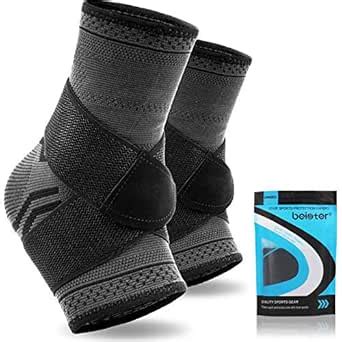 Beister 1 Pair Ankle Brace Compression Support Sleeve for Women and Men ...