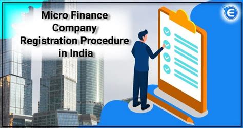 Microfinance Company Registration Procedure in India - Enterslice