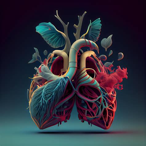 Human heart anatomy. 3D rendering on dark background. High quality illustration, Image 23632016 ... - Anatomy Human Heart Wallpaper