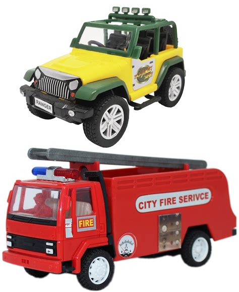 Buy Toyify Pack of 2 Small Size Plastic Made Indian Vehicle Miniature ...