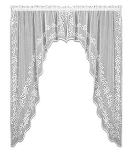 Buy Heritage Lace Sheer Divine Swag Pair, 80 by 63-Inch, White Online ...